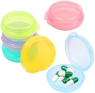 6 Pezzi Porta Pastiglie Piccolo, Plastica Porta Pillole Da Tasca, Portabilità Piccola Scatola Per Pillole, Porta Pastiglie Da Viaggio, Portapillole Da Viaggio Per Vitamine Olio Di Pesce