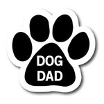 Magnet Me Up: Dog Dad Pawprint Magnet Decal - 5 Inch, Heavy-Duty Automotive Magnet for Car, Truck, SUV - Express Your Proud Pet Parenthood with This Stylish Auto Magnet - Ideal for Dog Lovers