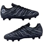 Nivia Carbonite 6.0 Football Stud for Men (Solid Black) Size - UK05