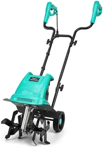 IncwBo Electric Garden Tiller Electric Cultivator 12 Inch Tilling Width 8-Inch Electric Tiller 10.5 Amp Tiller for Garden Yard