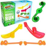 Marble Genius (Waterslides & Roller Coasters, 5pcs Marble Run Accessory Set for Kids Ages 4+, Fun Ultimate Marble Track Race Add-on Kit for Teens STEM