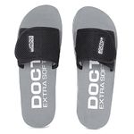 DOCTOR EXTRA SOFT Women's Orthopaedic and Diabetic Adjustable Strap Comfort Fitting Dr Flipflops and House Slippers for Women’s and Girl’s Slides OR-D-17-WOMEN-CUP-GREY-6UK