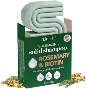 Kitsch Rosemary & Biotin Volumizing Natural Shampoo Bar | Strengthening & Thickening Shampoo for All Hair Types, Made in USA, Vegan, Paraben Sulfate & Cruelty Free Soap