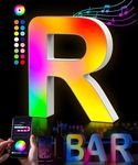 Rainbow LED Letter Lights Gifts -Smart APP with 128+ Scenes DIY Mode Music Sync Alphabet led Lights Boys Teen Girl Gifts Trendy Stuff 7 8 9 10 11 12 Year Old for Night Light Home Decor(R)