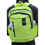 HuntaDeal Hi Vis Backpack Adjustable Rucksack Bag | High Visibility Safety Reflective Work Cycle Hiking Walking Heavy Duty 25L Capacity, Yellow