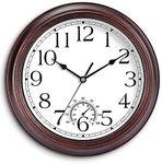 KECYET 12 Inch Outdoor Wall Clock w