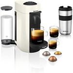 Nespresso Vertuo Plus, by Magimix | Coffee Capsule Machine | Special Edition-White | 11398-3 Months of Coffee and an aeroccino*