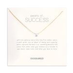 Dogeared Pearls Of Success Necklace 16", One Size, Pearl