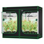 VIVOSUN S848 4x8 Grow Tent, 96"x48"x80" High Reflective Mylar with Observation Window and Floor Tray for Hydroponics Indoor Plant for VS4000/VSF4300