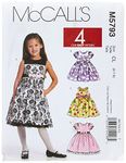 McCall's Patterns M5793 Size CL 6-7-8 Children's/ Girls' Lined Dresses, Pack of 1, White