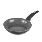 Tower Cerastone T81222 Forged Frying Pan with Non-Stick Coating and Soft Touch Handles, Graphite, 20 cm