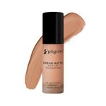 Pilgrim Medium Rich Caramel Serum Liquid Foundation, Matte & Poreless,30 ml |Foundation for face make up infused |Water-Resistant,All Day Coverage| All Skin Types