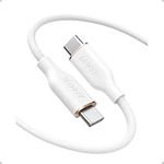 Anker USB C Cable, 240W Type C Flow Cord, Fast Charging for iPhone 17/16 Series, MacBook Pro 2020, and More (White, 6FT)