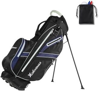 Golf Stand Bag, Lightweight Golf Bag with 8-Way Top Dividers, Golf Bag for Men & Women with Adjustable Dual Strap, Rain Cover, Cooler and Golf Accessory Kit
