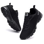 M MAGPER Mens Air Running Shoes Athletic Tennis Breathable Non Slip Sneakers for Sports Gyms Black US 10