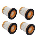 AMSAMOTION Filter for Shark ION 4 Pack W1 Fabric Vacuum Filter for Shark ION WV200UK WV251UK WV201 WV205 WV220 Cordless Handheld Vacuum Filter, Replacement Part #XHFWV200