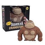 Stretchy Monkey Toys - Tomicy Monkey Stress Toys for Kids and Adults, Decompress Stress Reliever Sensory King Kong Toys Figure, Stress Relief Gorilla Toys Birthday Gift for Children and Adults (Brown)