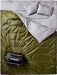 Sleepingo Double Sleeping Bags for Adults Backpacking, Camping, Hiking - Waterproof Queen Sleeping Bag for Adults or Teens - Two Person Sleeping Bag