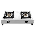 Thermador Stainless Steel Gas Stove 2 Burners | Gas Chulha | Brass Plated Burner | Gas Burner | Even Heat Distribution | 12 Month Manufacturer Warranty