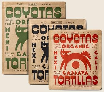 Coyotas - Organic Cassava Tortillas - Grain-Free, Gluten-Free, Non-GMO, Vegan, Paleo