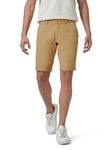 Maleno Men’s Straight Fit Knee Length Auto Fit Waist Band Cotton Lycra Blend Chino Shorts | Half Pants | Nicker | Stretchable Lounge Wear (Short_BREEZA2_Camel_30)
