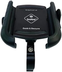 BOBO BM14 Quick Release Enhanced BM4 Waterproof Bike/Motorcycle/Scooter Mobile Phone Holder Mount, Ideal for Maps and GPS Navigation (Black)