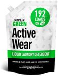 Rockin' Green Laundry Detergent, Plant based, All Natural Laundry Detergent Powder, Vegan and Biodegradable Odor Fighter, Safe for Sensitive Skin (Liquid Laundry Detergent 192 Loads - Unscented)