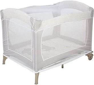 Baby Shnookums Universal Mosquito/Insect Proof | Breathable Playpen Netting | Fine Mesh Net for Portable Play yard/Portable Crib - Anti-Glare Cloudy Grey