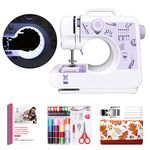 KPCB Tech 505 Sewing Machine with 12 Stitches Compact Size with Backstitch Buttonholing