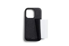 Bellroy Phone Case for iPhone 14 Pro Max with Card Holder (Leather iPhone Cover, Soft Microfiber Lining) - StellarBlack