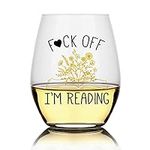 Perfectinsoy I'm Reading Wine Glass