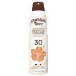 Hawaiian Tropic Silk Hydration Weightless Clear Spray Sunscreen, Broad-Spectrum Protection, SPF 30, 6 Ounces