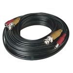 Night Owl Security CAB-60 60-Feet BNC Video/Power Camera Extension Cable with Adapter (Black)