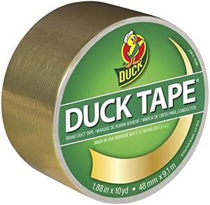 Duck Brand 280748 Metallic Color Duct Tape, Gold, 1.88 Inches x 10 Yards, Single Roll