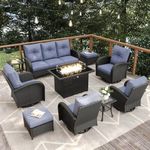 Vakollia 10 Pieces Patio Furniture