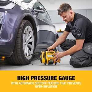 DEWALT 18V XR Cordless Inflator – Portable Air Compressor