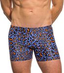 Kiniki Leopard Orange Men's Swim Sh
