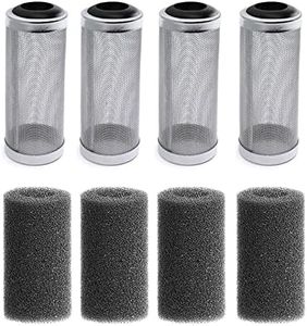 4Pcs Stainless Steel Aquarium Filter Inflow Inlet Basket Mesh Shrimp Guard for Aquarium Fish Tank Fish Shrimp with Sponge Aquarium Filter Protector Cover