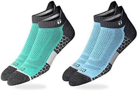 TEGO - Socks - Ankle - Trail Light Nylon - Medium (2 Pack)-Sports, fitness, Running, Exercise, Thick Good Grip, for men, women