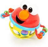 Bright Starts Sesame Street Jingle & Shake Elmo Easy Grasp Rattle, Ages 3-12 Months