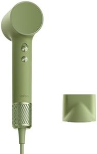 Laifen Mini Sèche-cheveux 200M d'Ions Négatifs Moteur Brushless 110K tr/min Séchage Rapide Contrôle Intelligent de Température Mode Enfant Buse Magnétique Bruit Réduit Léger 299g Maison Voyage (Vert)