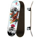 Yocaher Punked Complete Skateboards 7.75" or 8.25" or Mini Cruiser or Micro Cruiser Shapes - Pika, Candy, and Chimp Series (Complete 8.25" Eagle Viper)