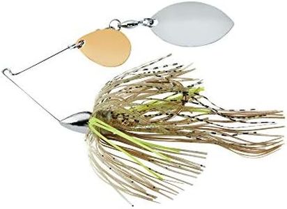 War Eagle Custom Lures Nickel Frame Finesse Colorado/Turtleback Spinnerbait Sexy Mouse Skirt 5/16 oz.