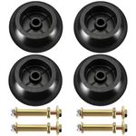 Motofoal Pack of 4 Mower Anti Scalp Deck Wheel for Bad Boy 022-5234-98 Exmark 103-4051 103-7263 & Many Bore 5/8 Wheel Size (Black)