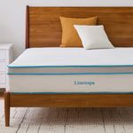 LINENSPA 12 Inch Memory Foam and Innerspring Hybrid Mattress – California King Mattress – Bed in a Box – Medium Firm Mattress