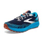 BROOKS Men's Divide 3 Sneaker, Pecoat/Atomic Blue/Rooibos, 10 UK