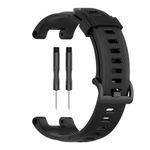 YODI Sporty Silicone watch Strap Band For Amazfit T-Rex/Amaz fit T-Rex Pro Smart Watch Only For Men Women Boys and Girls [ Not for Amazfit T-Rex 2] (BLACK)