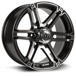 RTX Offroad Slate Alloy Wheel Rim Size 17x8 Bolt Pattern 6x139.7 Offset 25 Center Bore 106.1 Black Machined Face Center Caps Included Lug Nuts NOT Included (Rim Priced Individually)