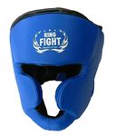 Ring Fight Boxing Headguard MMA Training Headgear Muay Thai Full Face Protection Guard Sparring Helmet Head Guard Blue