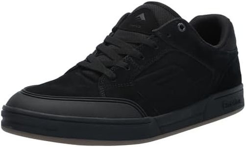Emerica Scarpa da skate Heritic Uomo, Nero/nero, 47 EU